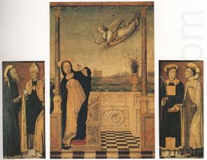 Carlo di Braccesco The Annunciation with Saints A triptych (mk05) china oil painting image